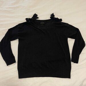 Massimo Dutti Long Sleeve Blouse Open Shoulder Shirt